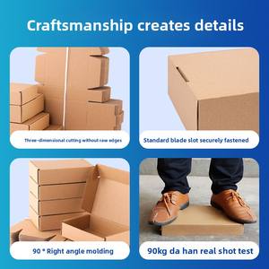 Caja de cartón kraft para envíos aéreos, caja de embalaje al por mayor, cartón para lotes pequeños, caja personalizada para joyería y ropa, caja de color para envíos urgentes. - Product Image 2