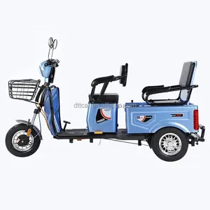 Elektro-Dreifahrrad für Personen Ladung Dreirad mit zwei Sitzen neues Dreirad-Erwachsenen-Motorrad modische elektrische Freizeit-Dreifahrräder