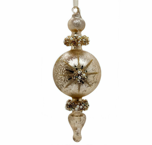 Ornement en <span class=keywords><strong>verre</strong></span> en forme de croix or <span class=keywords><strong>champagne</strong></span> romantique, une <span class=keywords><strong>d</strong></span>écoration suspendue en <span class=keywords><strong>cristal</strong></span> étincelant pour la maison festive et les centres de table - Product Image 4