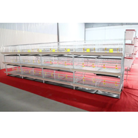 Nouveau cages à volaille d'éleveur automatique en acier galvanisé à chaud couche poulets caille conception verticale à trois couches ferme longue durée de service