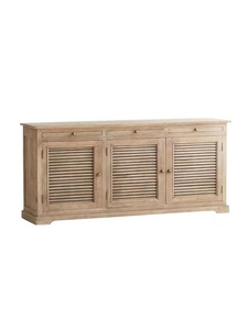 Eco-Friendly Glass Sideboard Durable Modern Design Storage Cabinet 6 <strong>Shelves</strong> for Apartment Bathroom Home Bedroom Dining Living - Product Image 1