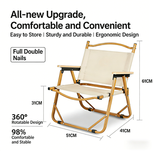 Silla Kermit de Aluminio de Grado Aeronáutico, Silla Plegable Reforzada con Doble Remache, Silla Ligera de Primera Calidad para Exteriores, Ideal para Glamping de Alta Gama - Product Image 2