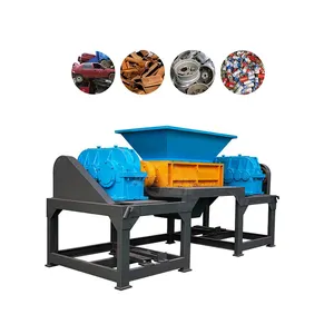 Factory Sale Steel Aluminum Scrap Shredding Machines Car Body Crusher Two Shaft Metal Shredder