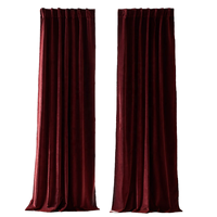 Rideaux à œillets en velours flanelle européen, couleur unie, perforés, isolants, anti-bruit, installation au plafond