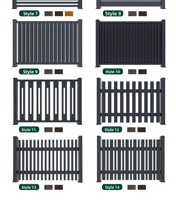 Clôture Artistique Moderne et Élégante en Aluminium Coulé, Facile à Installer, Alternative au Fer Forgé, Tailles Personnalisées OEM/ODM