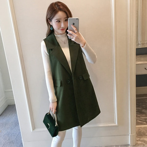 <span class=keywords><strong>Gilet</strong></span> sans manches pour <span class=keywords><strong>femme</strong></span>, coupe ajustée, col mandarin, fibre de polyester, vintage, <span class=keywords><strong>mi</strong></span>-<span class=keywords><strong>long</strong></span>, tendance - Product Image 5