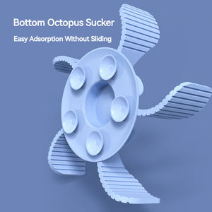 Tazón de silicona para comida de mascotas con base de ventosa de pulpo para una fácil adsorción sin deslizamiento - Product Image 1