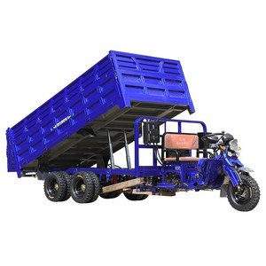 Tricycle agricole à essence à 5 roues, moto cargo 3 places avec benne basculante hydraulique, moteur 150cc/200cc, personnalisation OEM, marque privée - Product Image 1