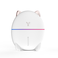 Humidificateur d'air miniature silencieux Whisper Quiet 200 ml (0,2 L) pour chat, USB Type C, diffuseur de brume froide personnel avec fenêtre de niveau d'eau pour bureau, voiture