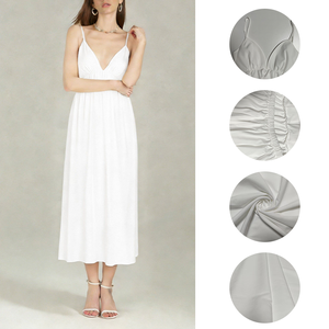 Nuovo Abito Lungo da <span class=keywords><strong>Donna</strong></span> 2026 con Spalline Sottili, Scollo a V Profondo, Bianco con Arricciature, Elegante e Casual - Product Image 2