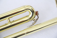 B Flat Gold Lacquer Brass Wholesale Student Level Trombone With Case