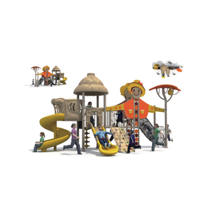 Casa de juegos al aire libre de diseño novedoso colorido para niños, lo último en madera y plástico, equipo de juegos para diversión infantil - Product Image 2