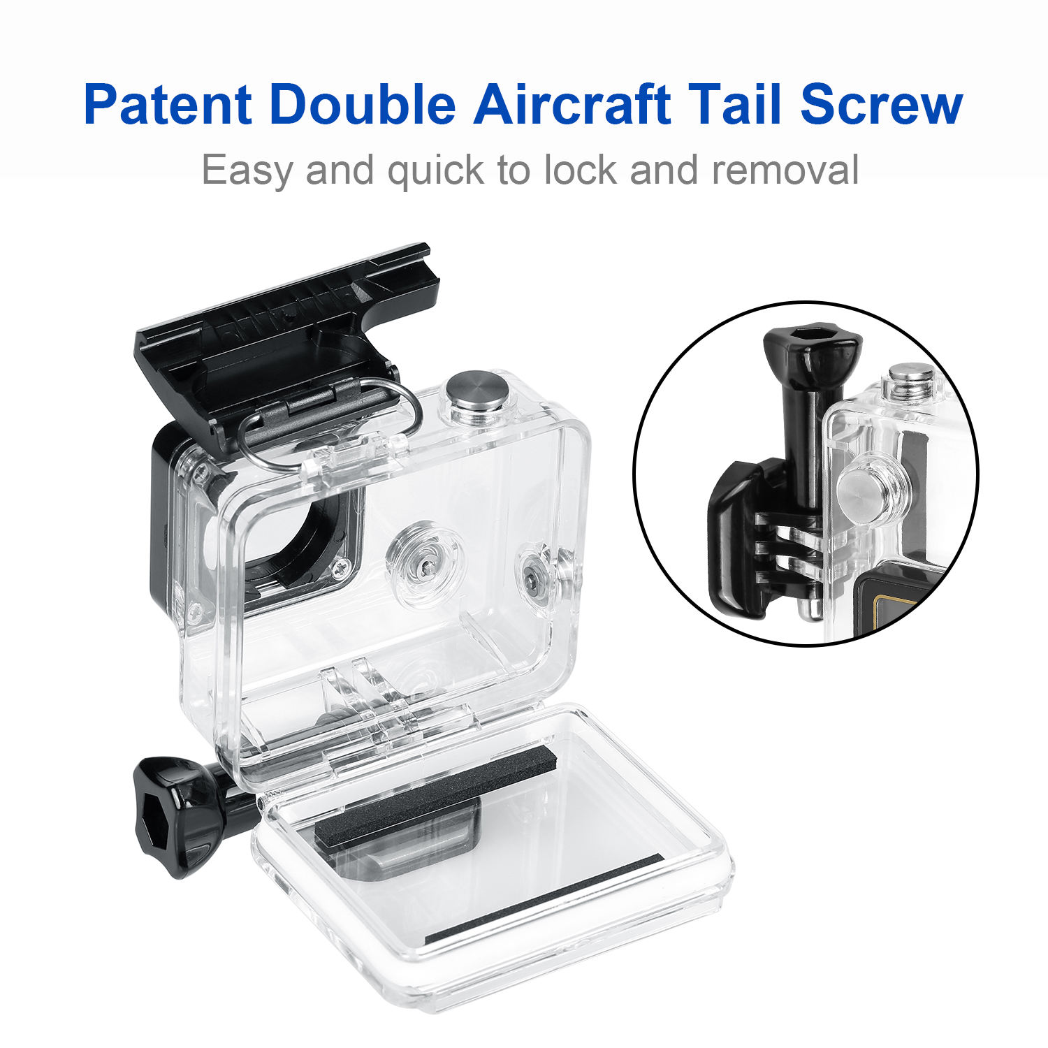 HONGDAK Action Camera Accessories for Gopro Hero 4 Black Kit with Waterproof Protective Housing Case Diving Filter Kit