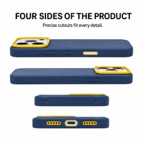 Coque de téléphone C0433 à finition mate et protection intégrale, couleur unie, pour iPhone 16 17 Air 15 Pro 14 13 12 11 18 Pro Max