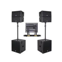 Mini haut-parleur Line Array en bois actif à 2 voies pour système de son intérieur/extérieur/scène Type passif
