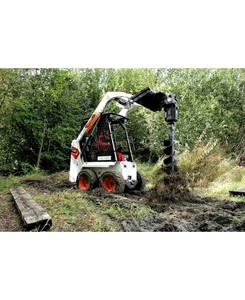 Chargeuse compacte sur pneus S76 de la série R, 1338 kg, 74 CV, avec brise-roche hydraulique et grappin à matériaux - Product Image 6