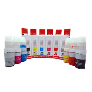 Encre colorante compatible INK2000GI13 GI23 GI43 GI53 GI63 GI73 GI83 pour recharge en bouteille en vrac à base d'eau pour imprimante Canon <span class=keywords><strong>PIXMA</strong></span> G510 - Product Image 1