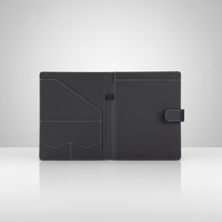 Porte-documents de présentation en PU de marque TSH avec logo personnalisé, modèle TSH-FF005A4 pour documents et présentations