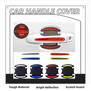 Protector Universal de Fibra de Carbono Reflectante para Manijas de Puerta de Coche, Cubierta Protectora contra Rayones, Adhesivos de Protección de Plástico para Carrocería - Product Image 2