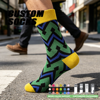 Chaussettes de sport personnalisables, amusantes, unisexes, respirantes, colorées, en coton personnalisé