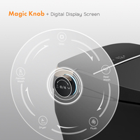 K1 Aodi One Piece, toilette intelligente de haute qualité, électrique, noir mat, avec réservoir intégré