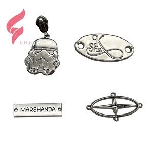 <span class=keywords><strong>Pendentif</strong></span> personnalisé haut de gamme avec logo de petite marque gravé, breloque en métal sur mesure, étiquettes de bijoux gravées avec logo de marque pour bijoux - Product Image 6