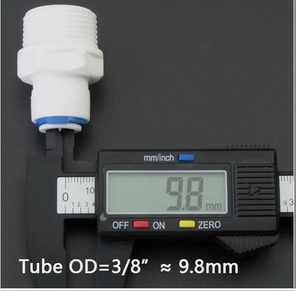 ข้อต่อแบบกดเพื่อเชื่อมต่อ ขนาด 3/4 นิ้ว เกลียวตัวผู้ ต่อกับท่อ PE ขนาด 1/4 นิ้ว OD ข้อต่อแบบเร็วสำหรับเครื่องกรองน้ำ <span class=keywords><strong>RO</strong></span> - Product Image 2