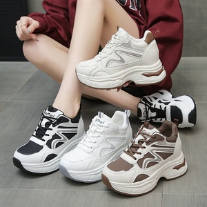Dropshipping Baskets à plateforme et à talons compensés avec logo personnalisé 2025 Nouvelles chaussures décontractées confortables pour femmes - Product Image 2