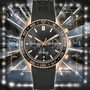 Montre chronographe de luxe pour hommes, étanche, avec cristal saphir, boîtier en acier inoxydable, lumineuse - Product Image 3
