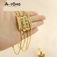 Bracelet jonc ajustable en laiton plaqué or avec zircon, design unique, pour femme - Meilleure vente