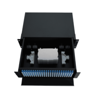 HuWei 96-Core SC Single-Mode Panel Patch Fiber Optik ODF yang Dilengkapi Penuh dengan Daya DC 5V untuk 5G/4G/Wi-Fi