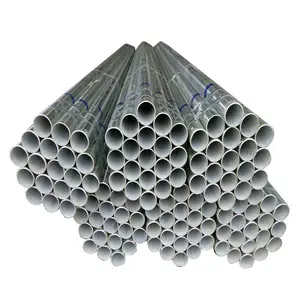 Tubo tondo in ferro zincato a caldo tubi in acciaio zincato Erw tubi tubolari in acciaio al carbonio per la costruzione di edifici in serra