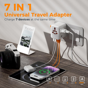 Universal 4-Port Fast Charger 20W PD Multi-Plug Travel Adapter for All <strong>Devices</strong> Comprehensive Charging Solution - Product Image 6