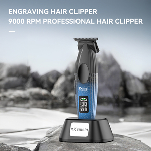 <span class=keywords><strong>Kemei</strong></span> Km-1669 9000RPM Machine à raser professionnelle <span class=keywords><strong>sans</strong></span> <span class=keywords><strong>fil</strong></span> haute puissance Appareils de coupe de cheveux avec support de charge 5W <span class=keywords><strong>Tondeuse</strong></span> à barbe - Product Image 4