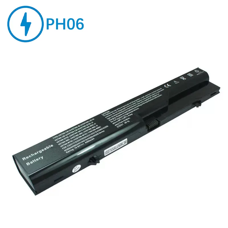 Batería de portátil OEM PH06 de 4320 y 4321 para HP ProBook 4520 4525, batería recargable para portátil