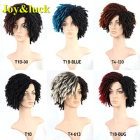 Perruque synthétique à tresses au Crochet pour femmes ou hommes, Dreadlock noirs mixtes brunes, lisses et longues, nouveau Style,