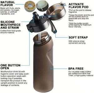 Bottiglia d'Acqua Personalizzabile con Aromatizzatore 650ML, Bottiglia in Plastica con Capsula per Aromi alla Frutta - Product Image 6