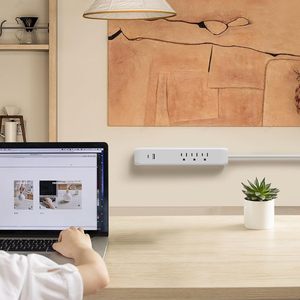 Thẳng cắm 3 cửa hàng và 2 cổng USB USB C Surge Protector Power Strip với 6 chân Heavy Duty mở rộng dây điện - Product Image 6