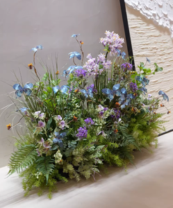 Plantes Artificielles Haut de Gamme : Delphinium Violet, Campanule, Fleur Papillon – Décoration Douce pour Intérieur, Salon et Vitrine - Product Image 3