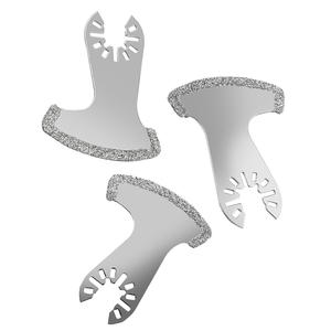 Hoja de sierra <span class=keywords><strong>oscilante</strong></span> multifunción con forma de diamante triangular para cortar azulejos y cerámica - Compatible con OEM y bricolaje - Product Image 1