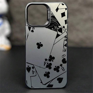 Mode <span class=keywords><strong>Poker</strong></span> Cartes Impression Électrolytique Argent Clé TPU PC Téléphone Portable Cas pour Iphone 8 X Xr Xs 11 12 13 14 15 16 17 <span class=keywords><strong>Pro</strong></span> Max - Product Image 4