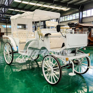 Kereta Kuda elektrik transportasi khusus 4 roda Cinderella & Royal Carriage foto latar belakang pandangan - Product Image 5