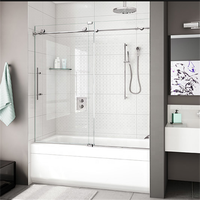 Cabines de douche préfabriquées avec verre trempé de 10 mm