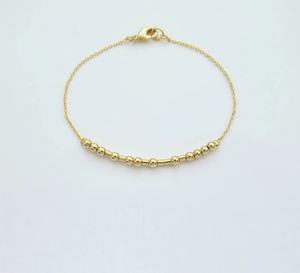 Inspire Jewelry Personalized Morse Code Bracelet for Women Secret Message Custom Dainty Beaded <strong>Friendship</strong> Bracelet Bestie <strong>Gift</strong> - Product Image 2