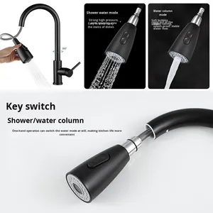 Rubinetto da <span class=keywords><strong>Cucina</strong></span> in Nichel Spazzolato di Alta Qualità con Spruzzatore, Miscelatore Monocomando Estraibile in Acciaio Inox - Product Image 2