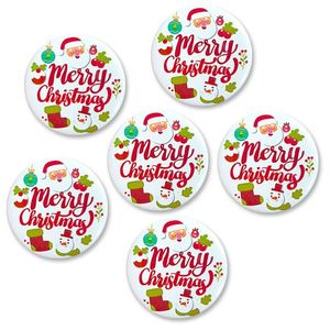 Customized Christmas-themed Tinplate Badges with a Santa Claus Atmosphere Decoration - Product Image 2