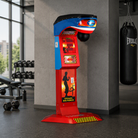 Machine de jeu de boxe Dragon Punch à monnayeur, machine d'arcade de boxe pour test de force avec affichage du score pour centre de jeux