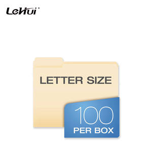 버프 마닐라 종이 폴더 100/팩 8.5*11 인치 법률/편지 1/3 잘라 탭 3 위치 마닐라 파일 폴더 - Product Image 4