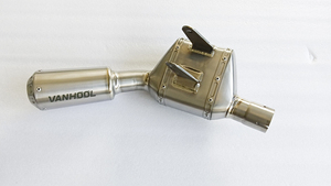 ระบบท่อไอเสียรถจักรยานยนต์สำหรับ Triumph Trident 660 ดัดแปลงท่อเชื่อมต่อกลางด้านหน้าทำจากไทเทเนียมสแตนเลสขนาด 51 มม. - Product Image 3