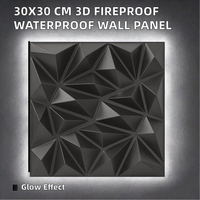 Panneaux muraux 3D en PVC insonorisés, décoratifs, effet diamant, 30 x 30 cm, pour salon, commerce et usage domestique